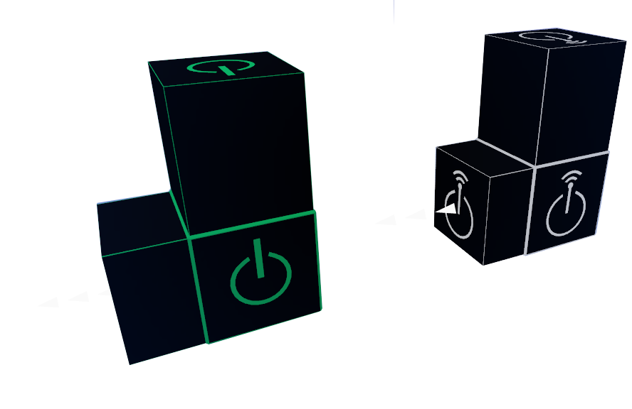 cube blanc